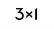 3x1